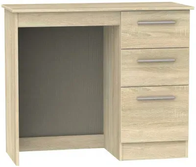 Contrast 3 Drawer Single Dressing Table - Bardolino image