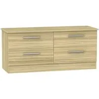 Contrast 4 Drawer Bed Box - Cocobolo, Oak