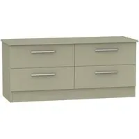 Contrast 4-Drawer Bed Box - Mushroom