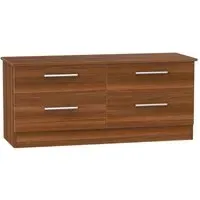 Contrast 4-Drawer Bed Box - Noche Walnut