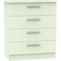 Contrast 4 Drawer Chest - Cream