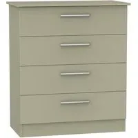 Contrast 4 Drawer Chest - Mushroom