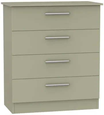 Contrast 4 Drawer Chest - Mushroom