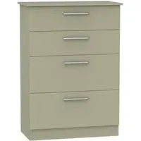 Contrast 4 Drawer Deep Chest - Mushroom
