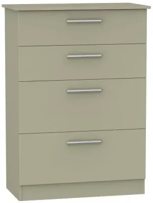 Contrast 4 Drawer Deep Chest - Mushroom