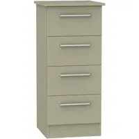 Contrast 4 Drawer Narrow Chest - Mushroom