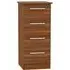 Contrast 4 Drawer Narrow Chest - Noche Walnut