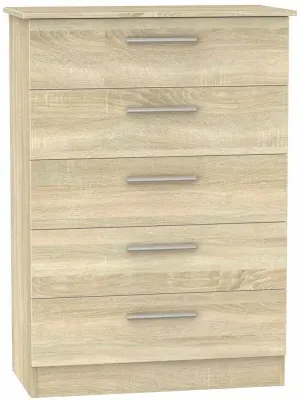 Contrast 5 Drawer Chest - Bardolino image