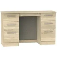 Contrast 6 Drawer Double Dressing Table - Bardolino