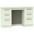 Contrast 6 Drawer Double Dressing Table - Cream