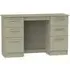 Contrast 6 Drawer Double Dressing Table - Mushroom