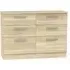 Contrast 6 Drawer Midi Chest - Bardolino, Oak