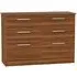Contrast 6 Drawer Midi Chest - Noche Walnut