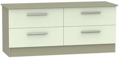 Contrast Bed Box - Vanilla, Mushroom