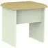 Contrast Padded Dressing Stool - Cream