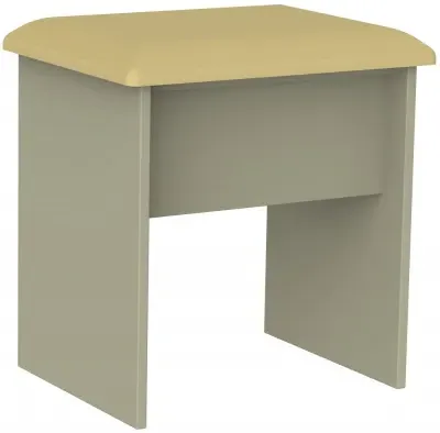 Contrast Padded Dressing Stool - Mushroom