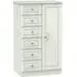 Crystal 1 Door Midi Wardrobe - Kaschmir Ash