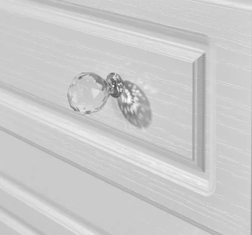 Crystal 2 Door 2 Drawer Double Wardrobe - White Ash