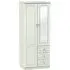 Crystal 2-Door Combi Wardrobe with Mirror - Kaschmir Ash