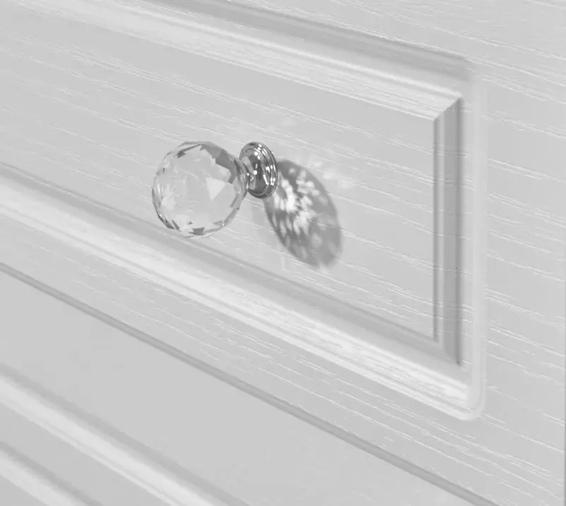 Crystal 3-Door Triple Wardrobe with Storage - White