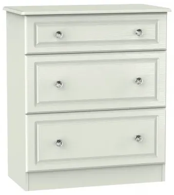 Crystal 3 Drawer Deep Chest - Cashmere