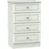 Crystal 4 Drawer Midi Chest - Cashmere
