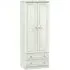 Crystal Cashmere 2 Door Wardrobe with Drawers - Kaschmir Ash