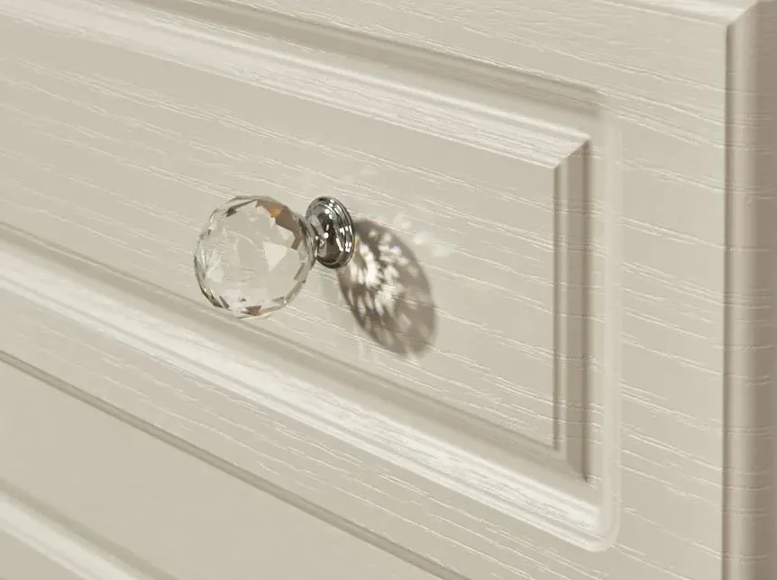 Crystal Cashmere 2 Drawer Bedside Cabinet - Kaschmir Ash