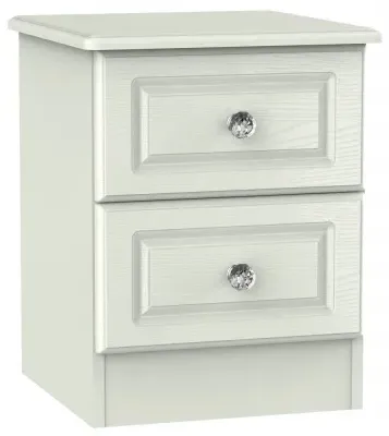 Crystal Cashmere 2 Drawer Bedside Cabinet - Kaschmir Ash image