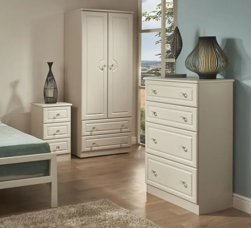 Crystal Cashmere 4 Drawer Deep Chest - Kaschmir Ash