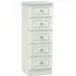 Crystal Cashmere 5 Drawer Narrow Chest - Kaschmir Ash