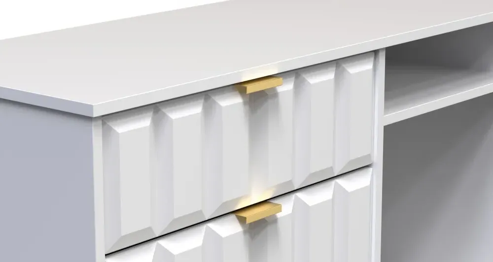 Cube 150cm TV Unit with Hairpin Legs - White Matt