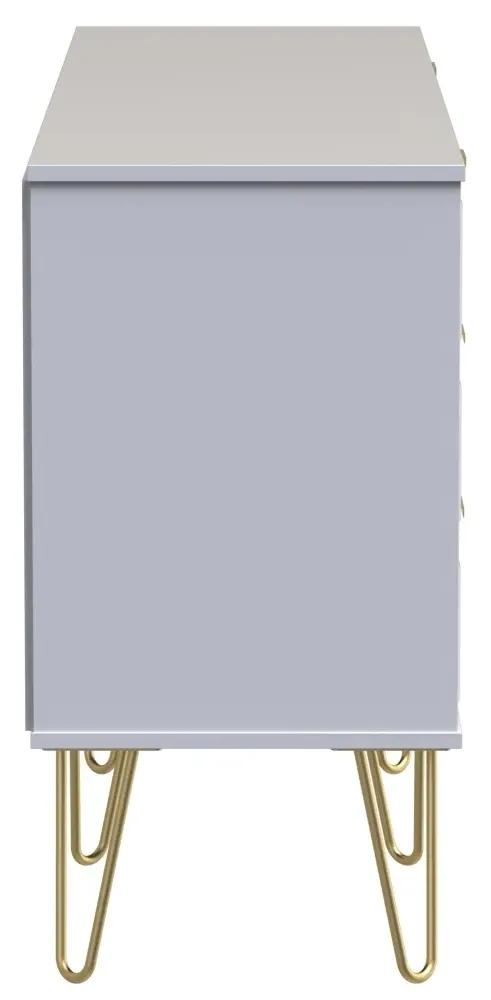 Cube 150cm TV Unit with Hairpin Legs - White Matt