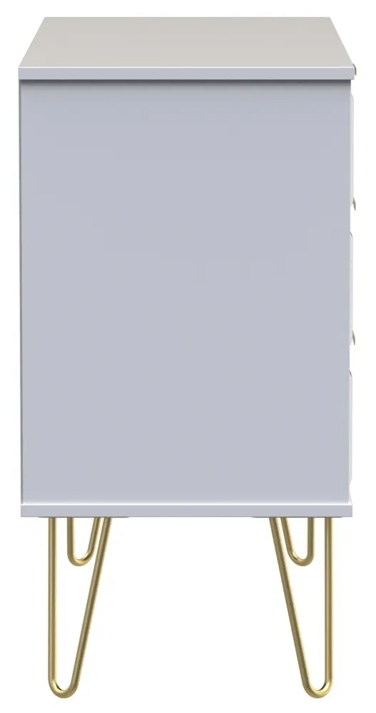 Cube 95cm TV Unit with Hairpin Legs - White Matt