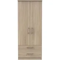 Devon 2 Door 2 Drawer Double Wardrobe - Bardolino