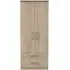 Devon 2 Door 2 Drawer Double Wardrobe - Bardolino