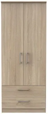 Devon 2 Door 2 Drawer Double Wardrobe - Bardolino image