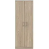 Devon 2 Door Tall Wardrobe - Bardolino, Oak Effect