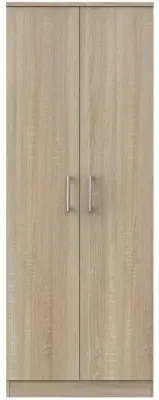 Devon 2 Door Tall Wardrobe - Bardolino, Oak Effect image