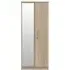 Devon 2 Door Wardrobe with Mirror - Bardolino