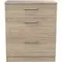 Devon 3 Drawer Deep Chest - Oak Effect