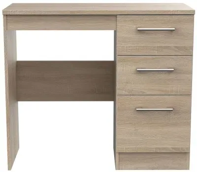 Devon 3 Drawer Single Dressing Table - Bardolino image