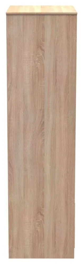 Diamond 2 Door 2 Drawer Tall Wardrobe - Bardolino Oak