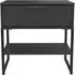 Diego 1 Drawer Bedside Table - Black
