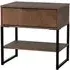 Diego 1 Drawer Bedside Table - Copper and Black