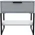 Diego 1 Drawer Bedside Table - Dust Grey