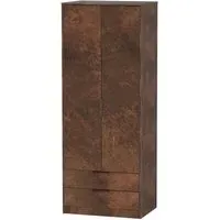 Diego 2 Drawer Tall Wardrobe - Copper