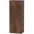 Diego 2 Drawer Tall Wardrobe - Copper