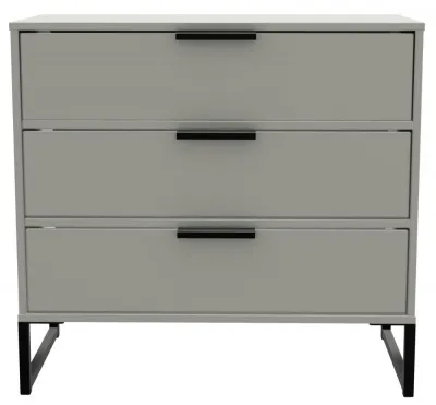 Diego 3 Drawer Chest - Grey