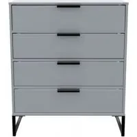 Diego 4 Drawer Chest - Grey